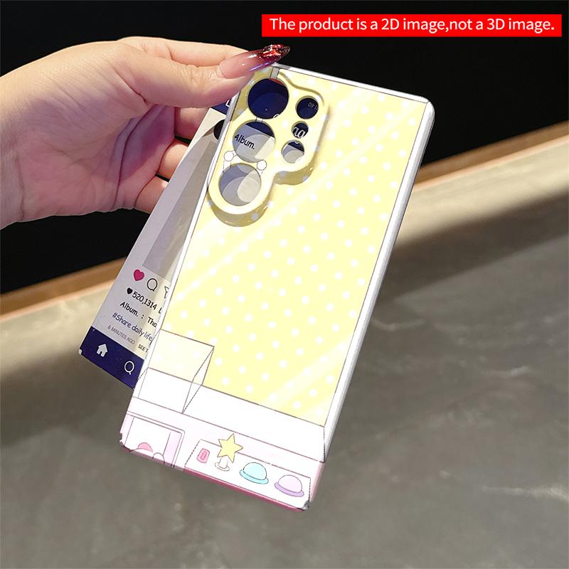 2DFlat Samsung phone case Cute pink heart claw machine Applicable to Galaxy S23 S24 S25ULTRA S26 A12 A14 A15 A16 A54 A55