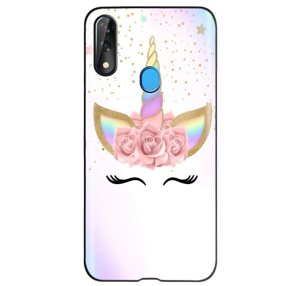 Etui do ZTE Blade V10 Modny Wzór Kwiatowy Serce Etui na Telefon do ZTE Blade V10 Vita V 10 Czarne Silikonowe Miękkie TPU Zderzak