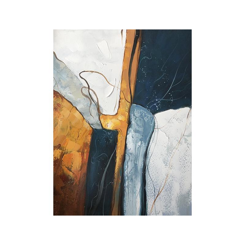 

Золотой, синий, зеленый, бежевый, современная абстрактная мраморная картина, печать на холсте, минималистский квадратный настенный художественный постер для гостиной, домашний декор 21x30cm No Framed