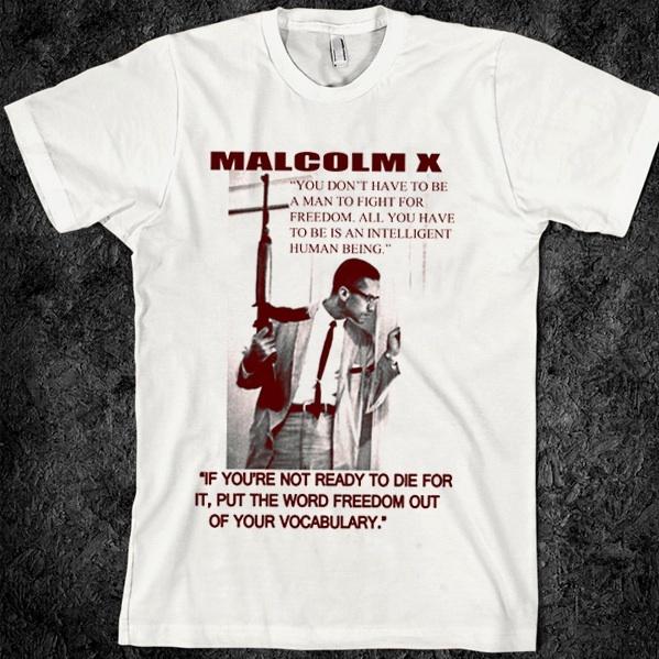 Malcolm X , MLK, Ferguson, Mike Brown, Nelson Mandela, new, Angela Davis Unisex T-Shirt XXL
