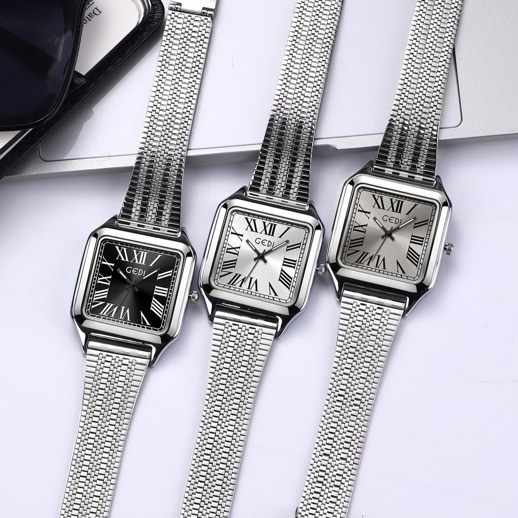 Light Luxury Small Square Watch, Simple Temperament Pointer Women'S Watch, Exquisite Fashion Niche Design, High-End Quartz Watch