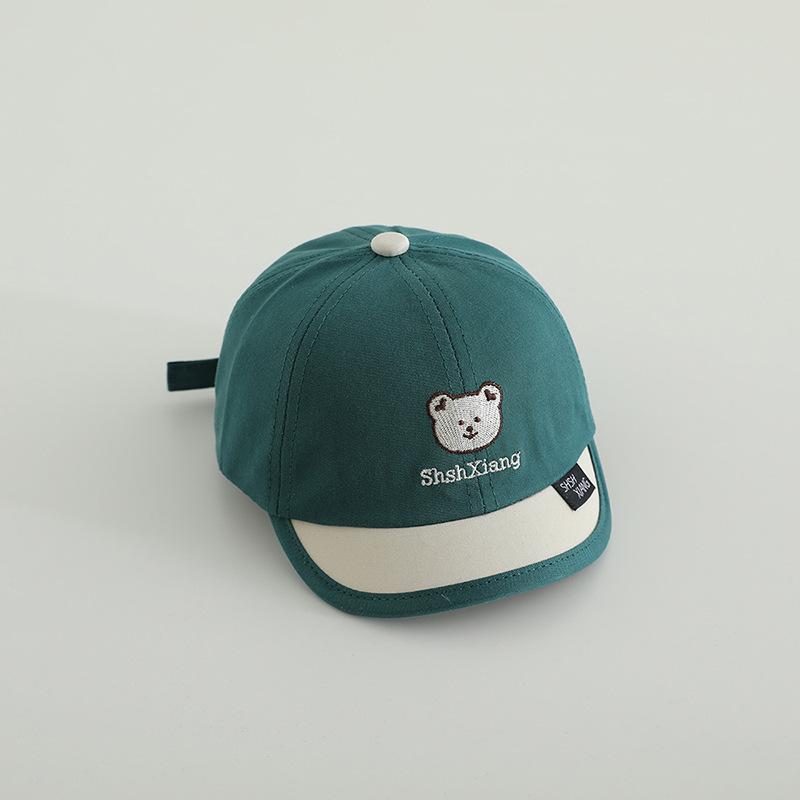 

Baby Hat for Spring and Autumn, Cute and Adorable Duckbill Cap for Boys and Girls, Soft Brim, Fashionable Baseball Cap for Infants and Toddlers 6-36Months（44-50CM）-A зелёный