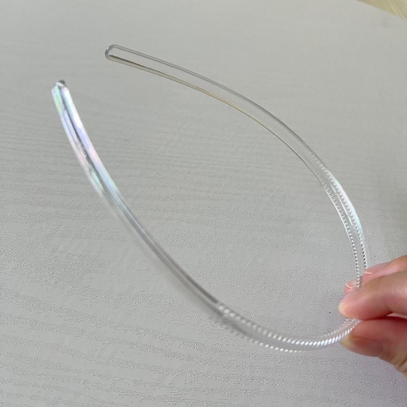 

3 шт. 8 мм/12 мм/20 мм прозрачные пластиковые ободки с зубцами, простые прозрачные повязки для волос для DIY, женские аксессуары для волос, заготовки для ободков