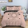 Sun and Moon Duvet Cover Set Exotic Mandala Divination Theme Queen King Size Quilt Cover 2/3Pcs Soft Polyester Comforter Cover