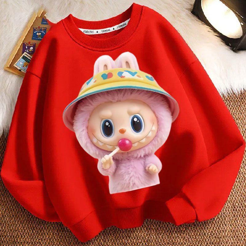 Modische und niedliche Kinder-Sweatshirts, Langarm-Freizeit-Sweatshirts für Jungen und Mädchen im Frühling und Herbst