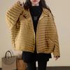 Thin and Light Hooded Down Jacket Retro Literary Year Autumn and Winter New Design Sense Foreign Style Small Short Coat
