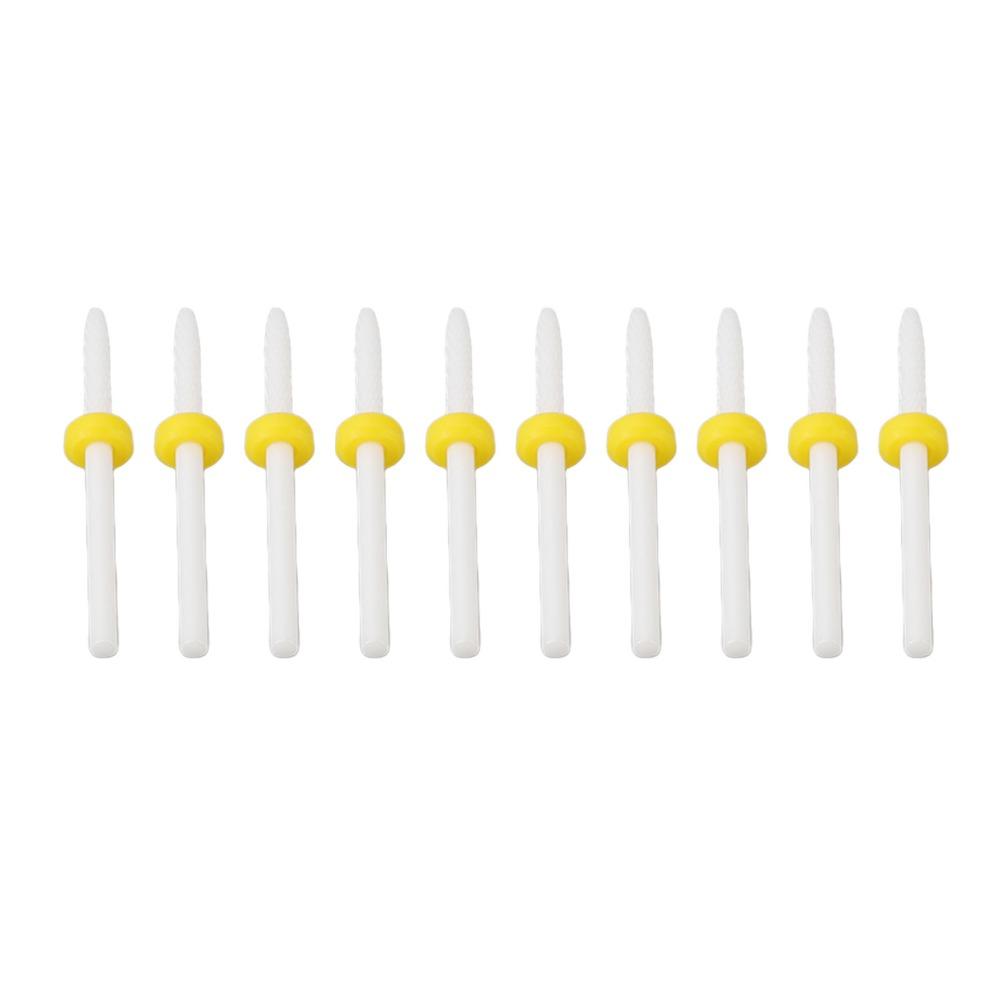 10PCS Gentle Grinding Cuticle Remover Bit Beginner Friendly Nail Drill Bit  Novice Use