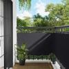 Balcony Privacy Screen Black 90 x 200 cm