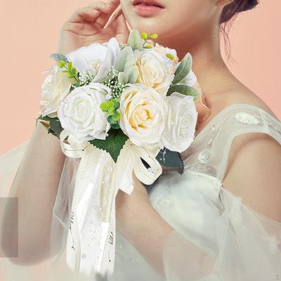Wedding Bouquet for Bride Artificial Flowers Decorative Elegant Holding Bridal