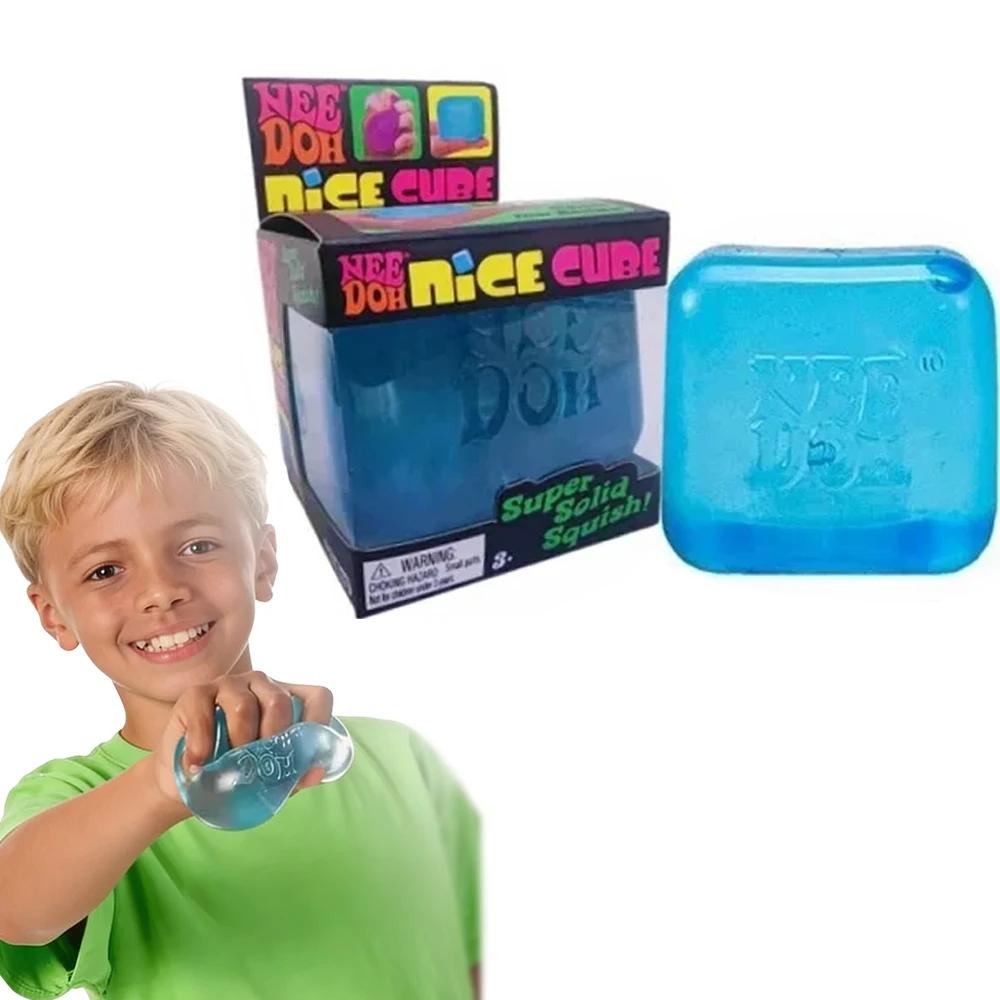 Schylling Needoh Cubo Bello Anti-Ansia Concentrazione Calma Sensoriale Giocattolo Fidget Morbido da Spremere Sollievo dallo Stress Per Bambini Adulti ADHD