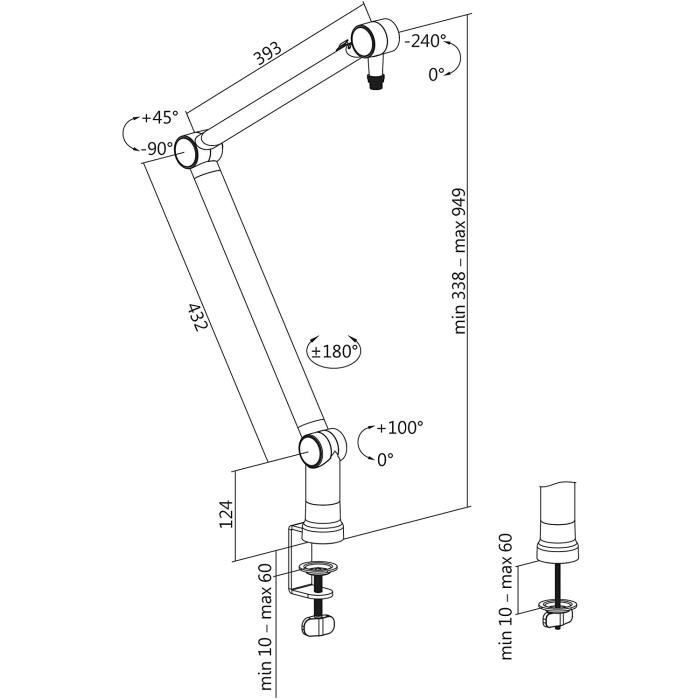 OPLITE SUPREME MIC BOOM ARM - Bras de microphone professionnel