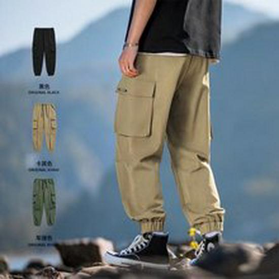 Men's Trendy Japanese Loose-Fit Work Overalls for Spring and Autumn