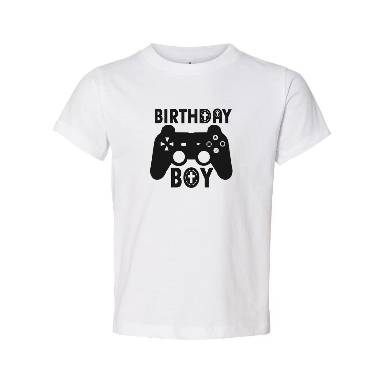 Birthday Boy Gamer Graphic Tee For Unisex Adults Video Game Themed Shirt With Bo 3XL