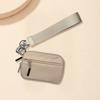 Mini Coin Bag with Wrist Strap And Multiple Card Slots Compartments Zipper Closure Portable Sanitary Napkin Storage Pouch Phone