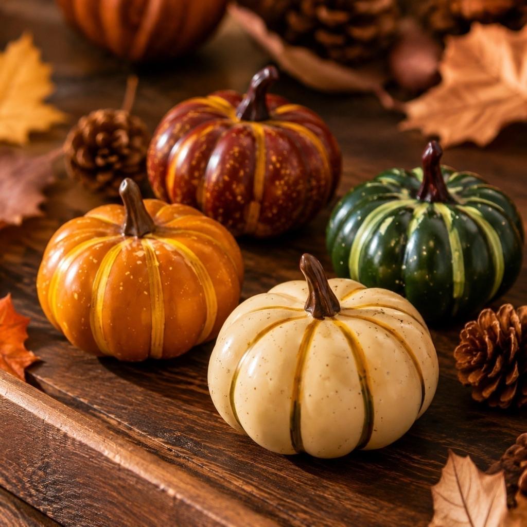 9 Pack Halloween Pumpkin Decorations Centerpieces Fall Home Decor