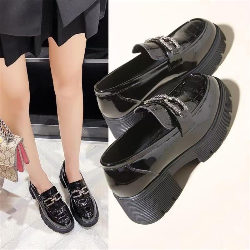 

Women s Patent Leather Square Toe Chunky Heel Pumps,Mid Heel Princess Shoes 35