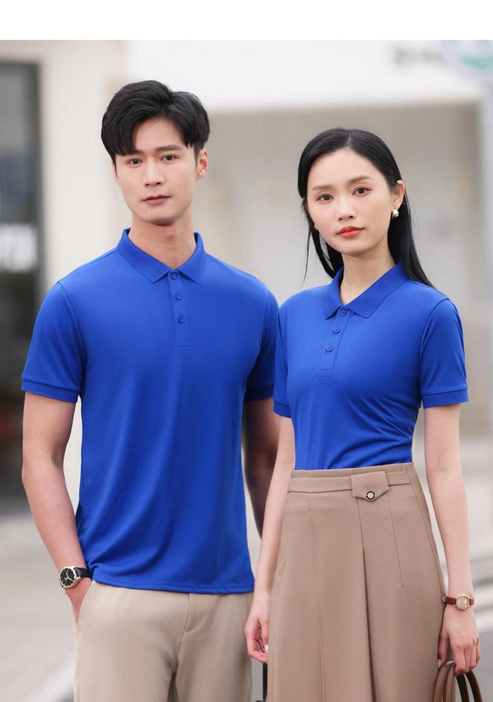 Ice Silk Cooling Polo Shirt - Short Sleeve Workwear with Custom Logo