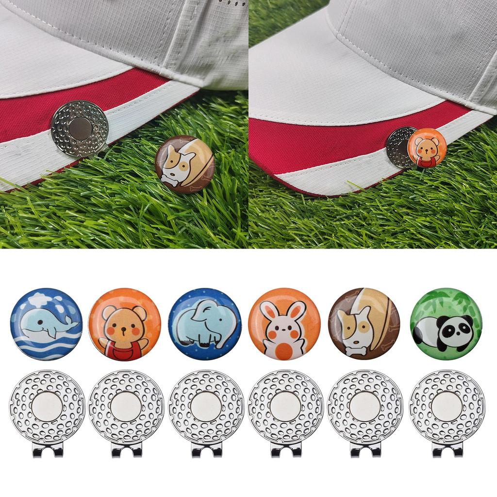 Golf Ball Markers for Men Women, Removable Attaches Easily To Golf Hat, Golf Ball Marker with Standard Magnetic Hat Clip