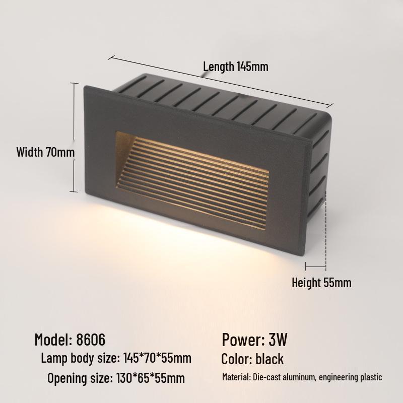Recessed Waterproof Outdoor Stair and Pathway Light