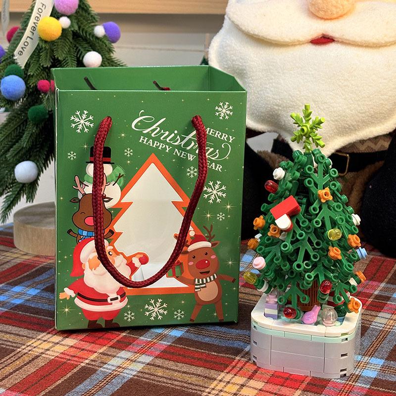 LEGO-Compatible Christmas Building Blocks: Santa Claus, Snowman, and Christmas Tree Figurines for Kids