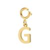 spring buckle Letter Charms Pendant initial charms pendant for Women Necklace earring Zircon keychain DIY accessories Wholesale