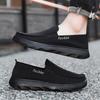 Herren Canvas Schuhe Plateau Slipper Atmungsaktiv Casuals Mittelalterliche Ältere Männer Outdoor Walking Schuhe Weiche Sohle Rutschfeste Slipper