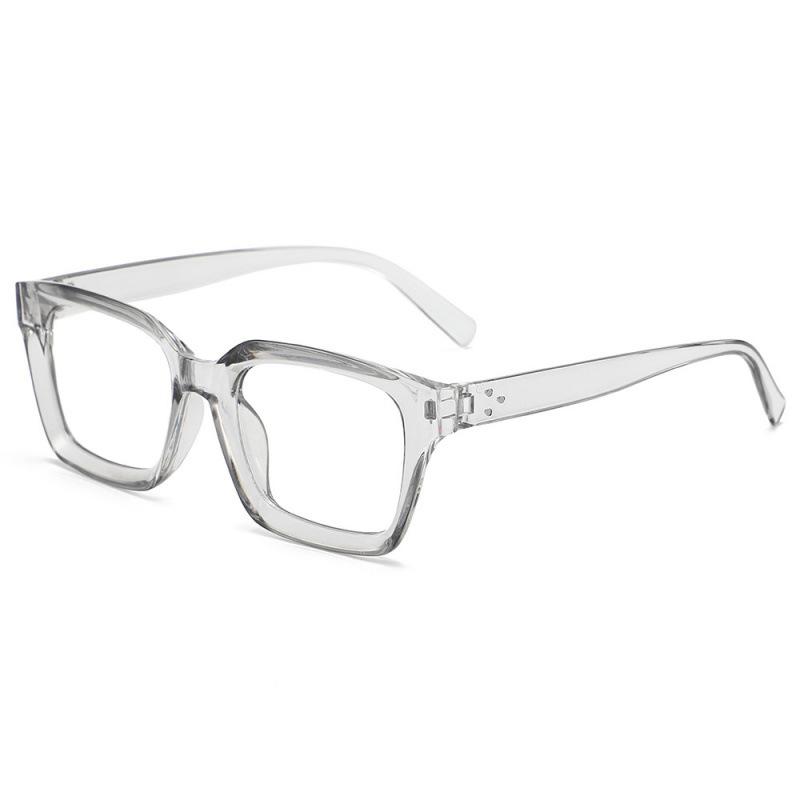 Square Anti Blue Light Glasses Men And Women Large-Frame Glasses with Transparent Lenses Simple Computer Reading Eyewear