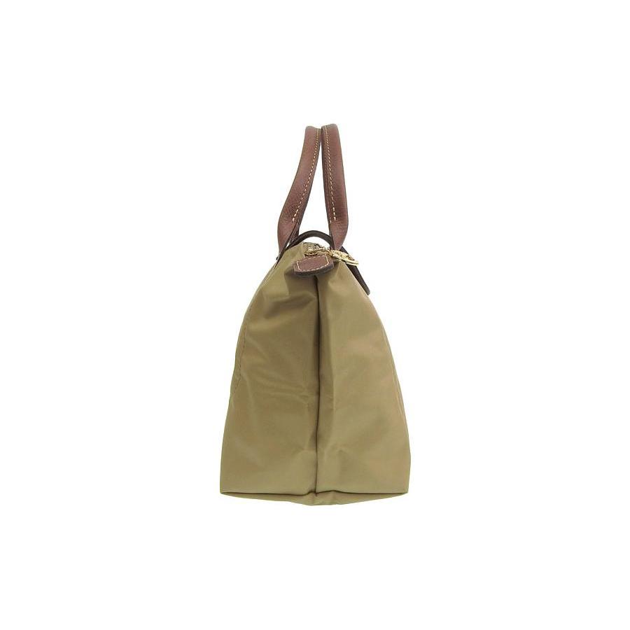 New LONGCHAMP Le Pliage Canvas With Leather Dumpling Bag Handbag Small Women's Desert 1621089526