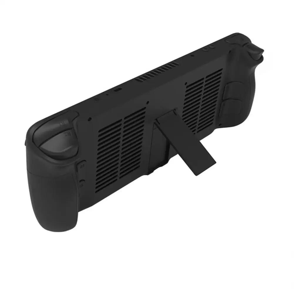 Kühlendes Rückschalengehäuse für Steam Deck, Schutzhülle mit Halterung, stoßfestes Spielekonsolen-Zubehör