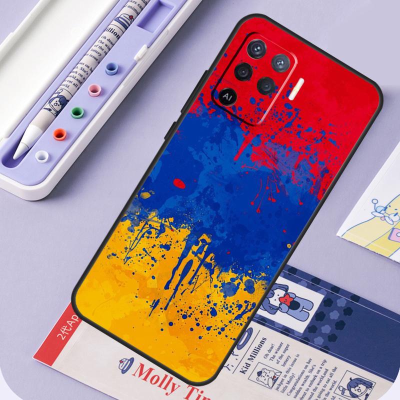 Armenian Flag For Oppo A17 A18 A94 A74 A54 A15 A38 A58 A78 A98 A40 A60 A80 A16 A76 A96 A57 A77 A5 Pro Case
