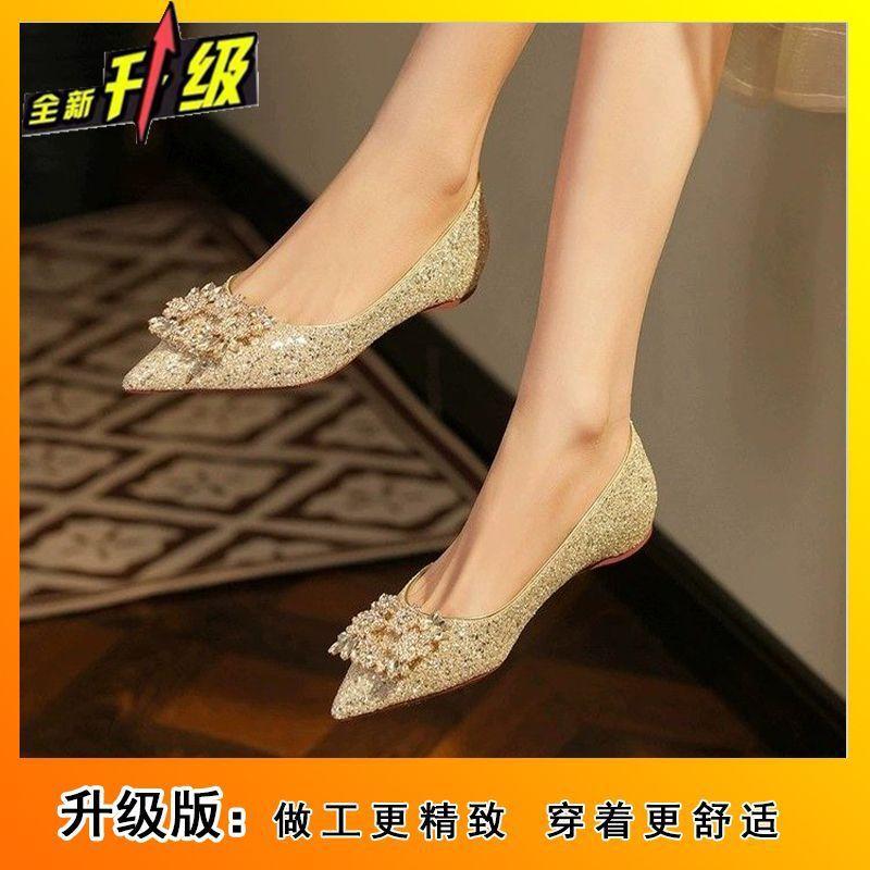 

Flat-soled single shoes for women, comfortable in spring and summer, not tired, shallow-mouth single shoes for women 40
