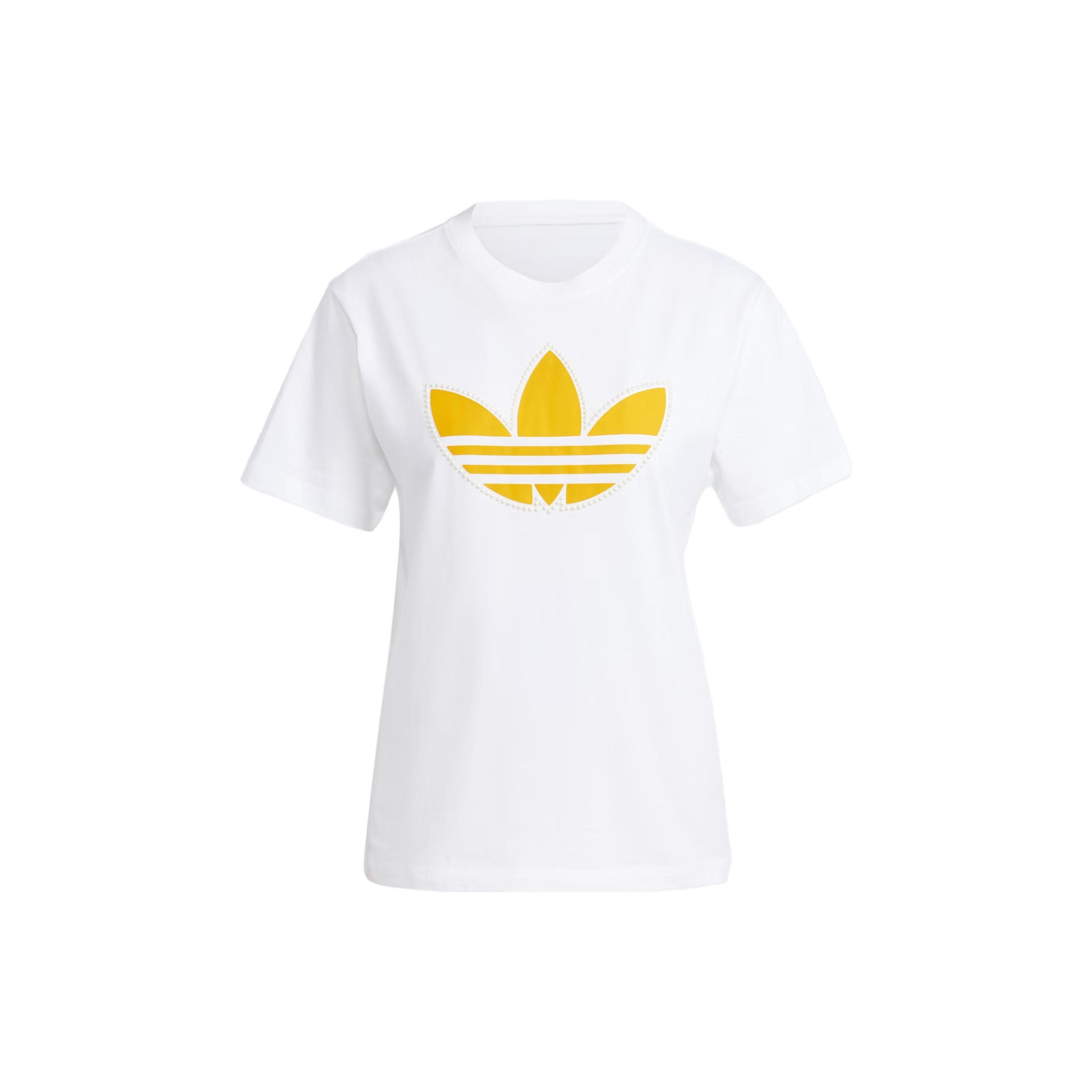 (WMNS) adidas originals Pearl Trefoil T-Shirt  White  Women s IM1922 S