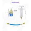 AC Compressor Kit,Car Accessories Oil and Dye Injectors Kit,AC Oil Injector,Automotive Air Conditioning Line Repair Tools,Suitable for Air