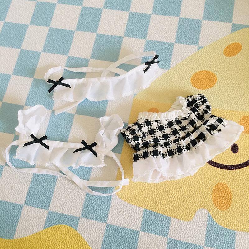 בגדי בובת קטיפה ויניל חמודה 17 ס"מ קופסה עיוורת - תליון LaBuBu שמלת אביזרים