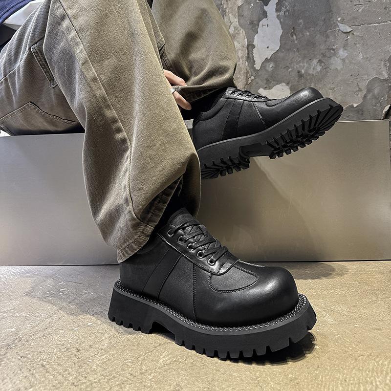 Summer new derby heightening British style small leather shoes platform student casual shoes