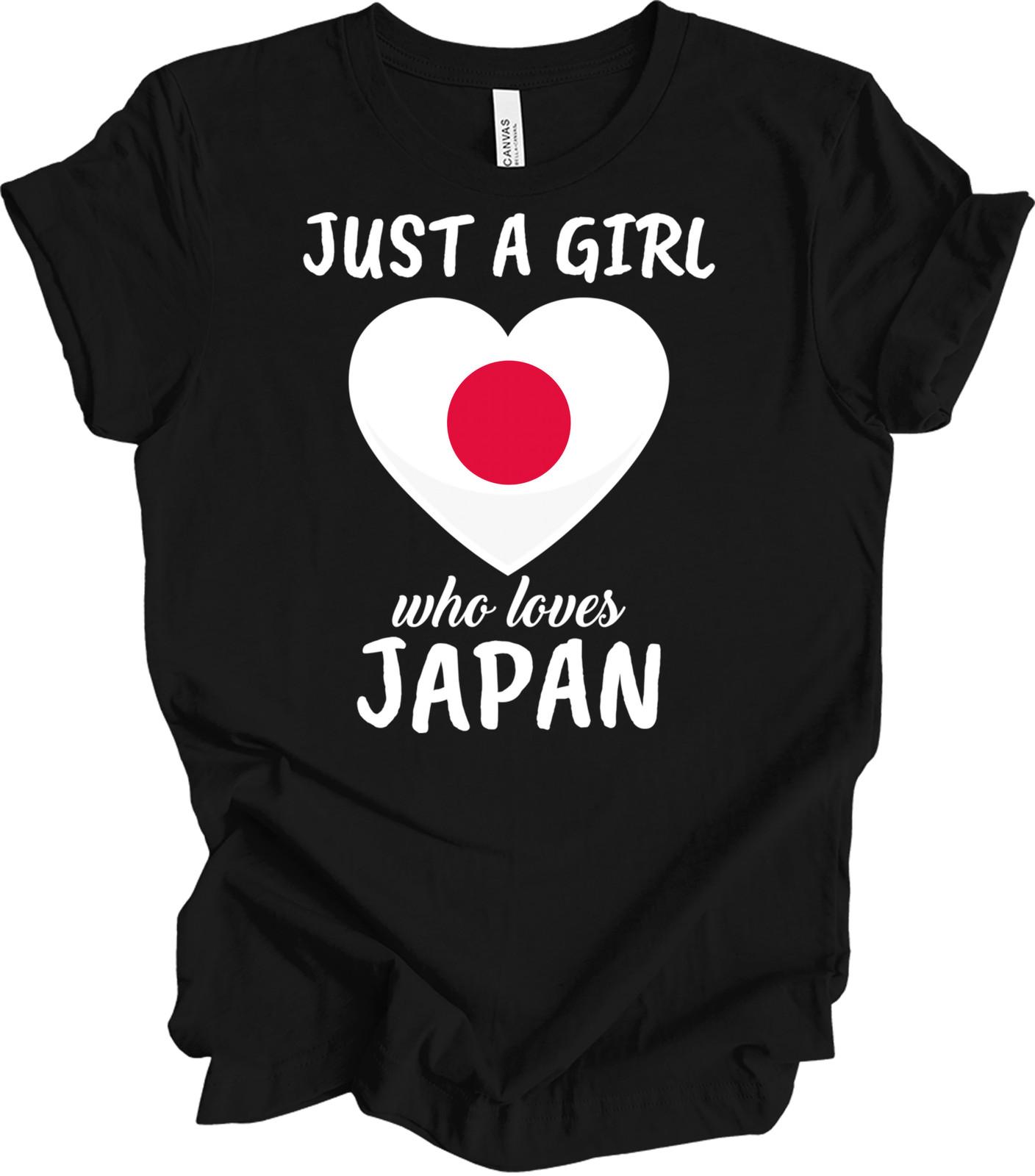 Just A Girl Who Loves Japan Flag Heart T-Shirt XXXXL