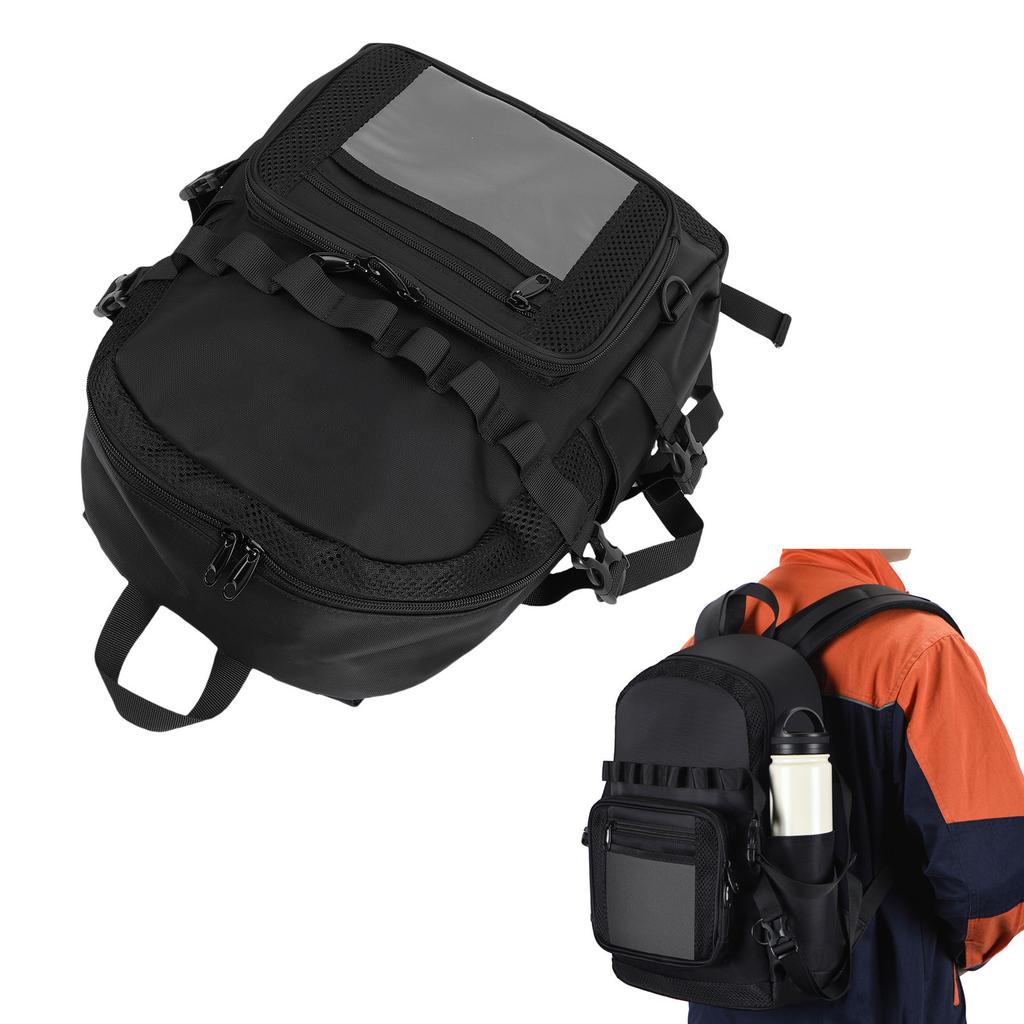 Tool Backpack Heavy Duty 1680D Oxford Fabric Water Proof Hard Wearing Electrician Tool Bag for Plumber Repair Worker