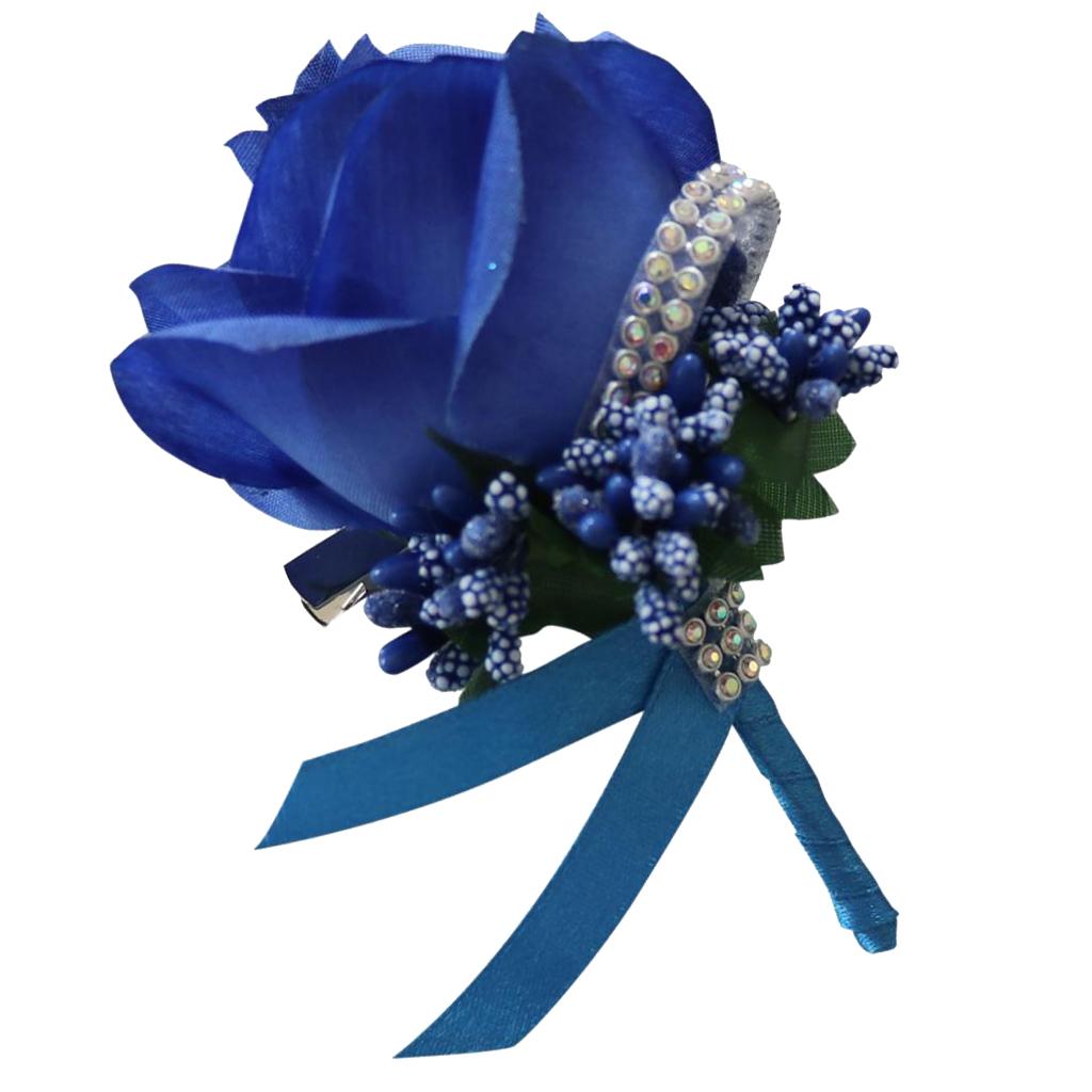 Rose Flower Brooch Pin Wedding Corsage Colors