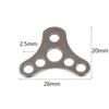 Stylish And Simple Titanium Alloy Accessories Edc Keyring Portable Multi-Hole Keychain Outdoor Tools