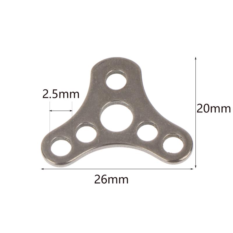 Stylish And Simple Titanium Alloy Accessories Edc Keyring Portable Multi-Hole Keychain Outdoor Tools