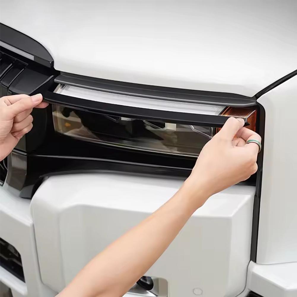 For Toyota Land Cruiser LC250 Front Bumper With 24-25 Style New Prado Headlight Eyebrow Decorative Accessories