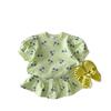 Summer Baby Girl Outfit Short Sleeve Top And Skirt Set Cute Toddler Two Piece Clothes For Infant Girls