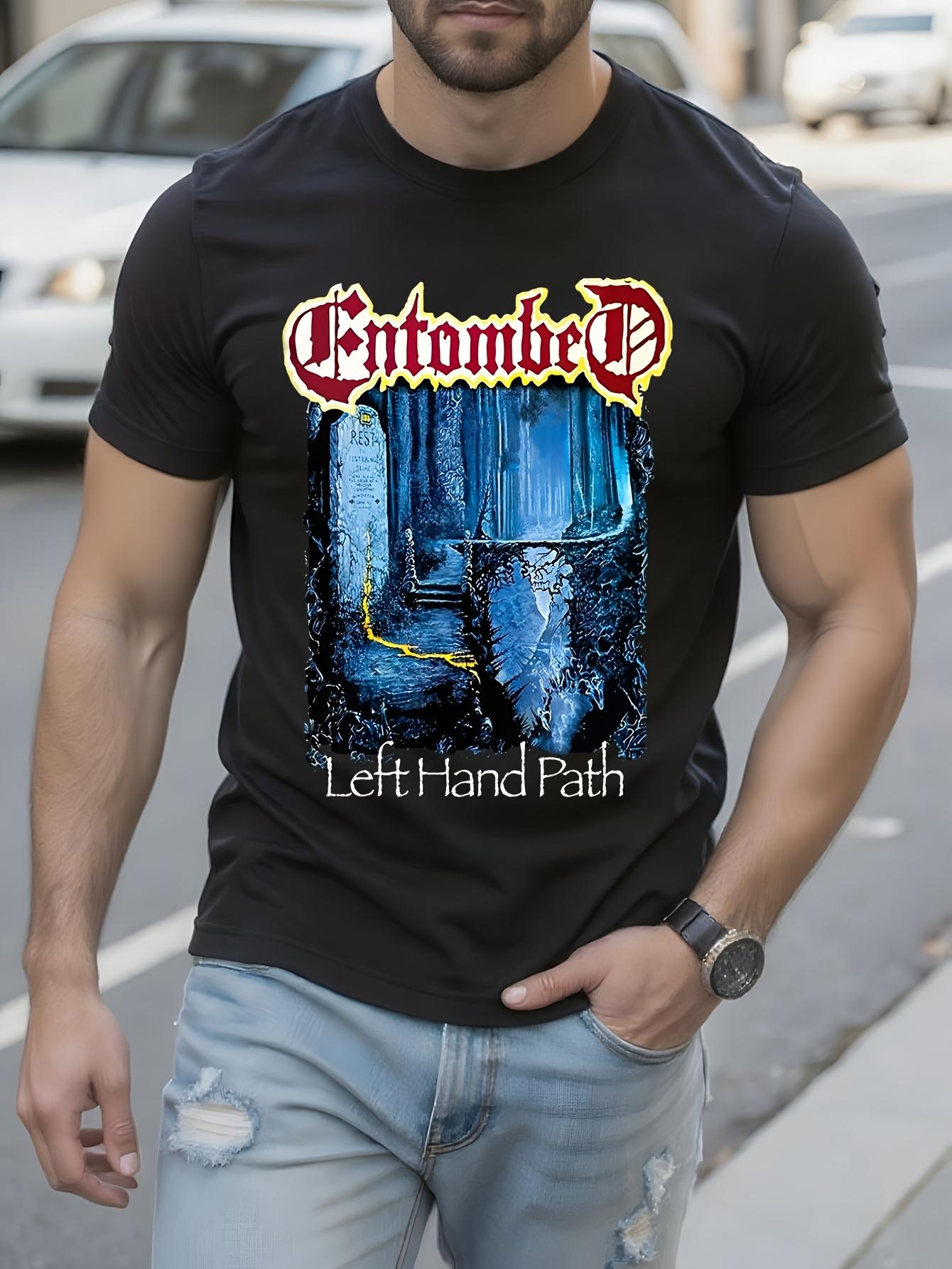 Entombed Band Left Hand Path Graphic Tshirt Graphic Tshir... S