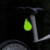 Silikonová koule ve tvaru srdce Světlo na ocas LED výstražné světlo Závěsné světlo na batoh Lampa na půjčované sedadlo Vejce (Zelená)