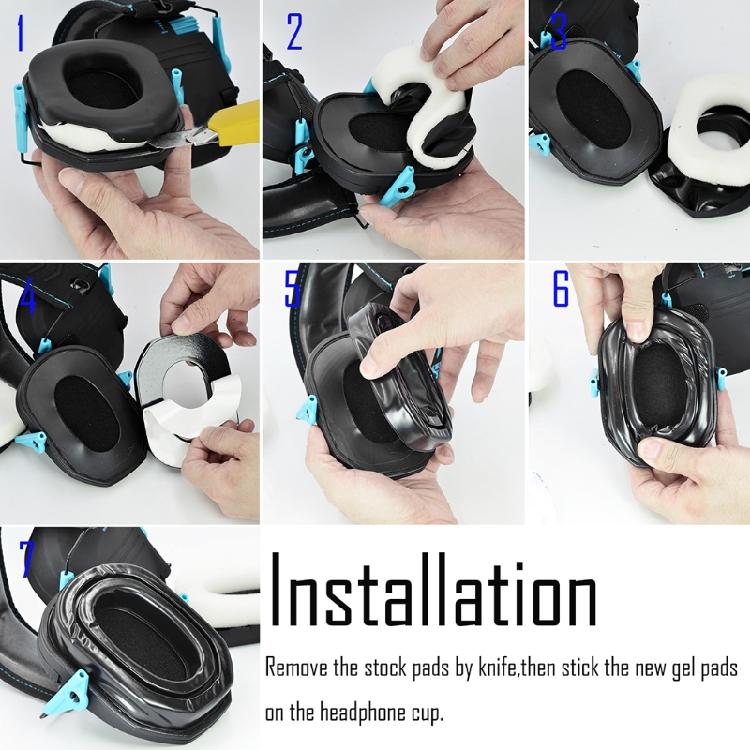 1 Pair Ear Pad Ear Cushion for Walker or Wireless Noise Cancelling On Ear Headphone Earpad Earmuff Replacement