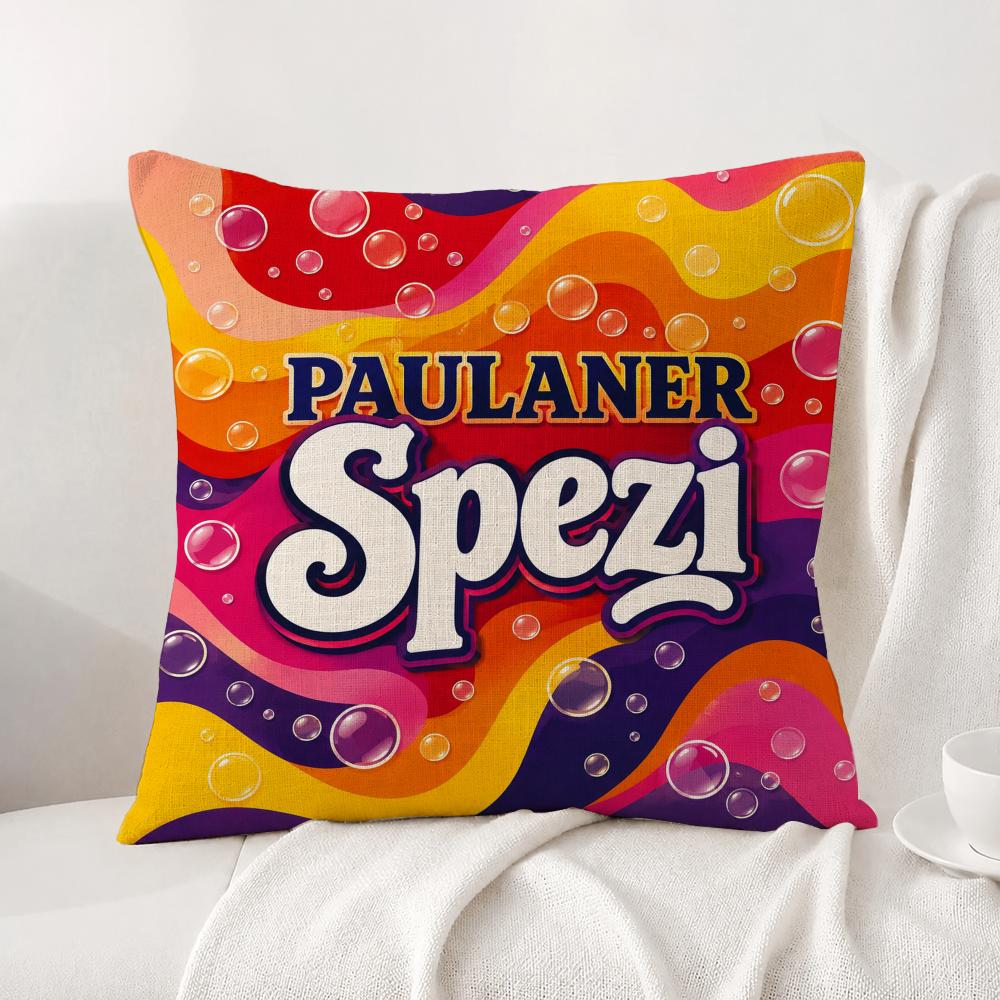 Marke Paulaner Spezi Kissenbezug Naturleinen Kissenbezug-Set AllinOne Dekor Kissenbezug für Sofa Schlafzimmer Stuhl