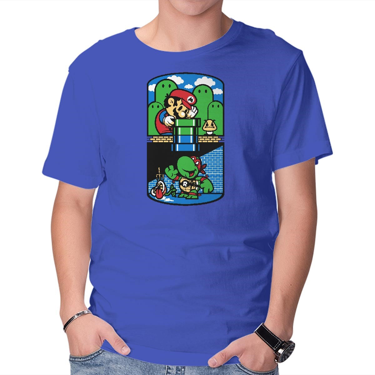 Unisex Crew Neck T-Shirt Help a Brother Out Graphic Short Sleeve Casual Tee XS