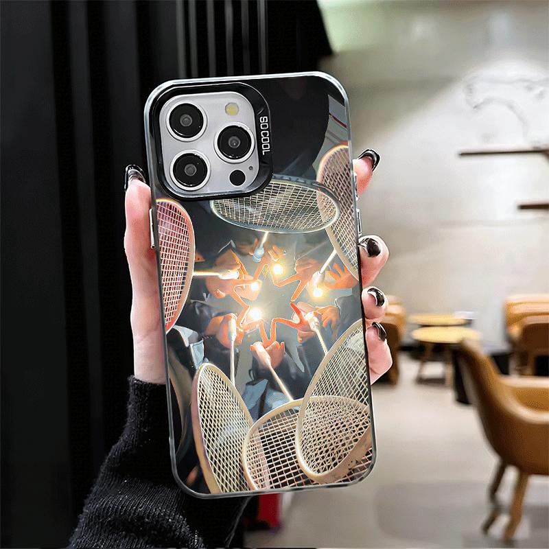 Badminton Sport Soft Phone Case for iPhone 15 16 17 Pro Max 17Air 16E 14 Plus 13 12 Mini Shockproof Cover Back Shell