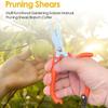 Multi-functional Garden Scissors Manual with Safety Buckle Stainless Steel Spring Gardening Pruning Shear Branch Plant Cutter