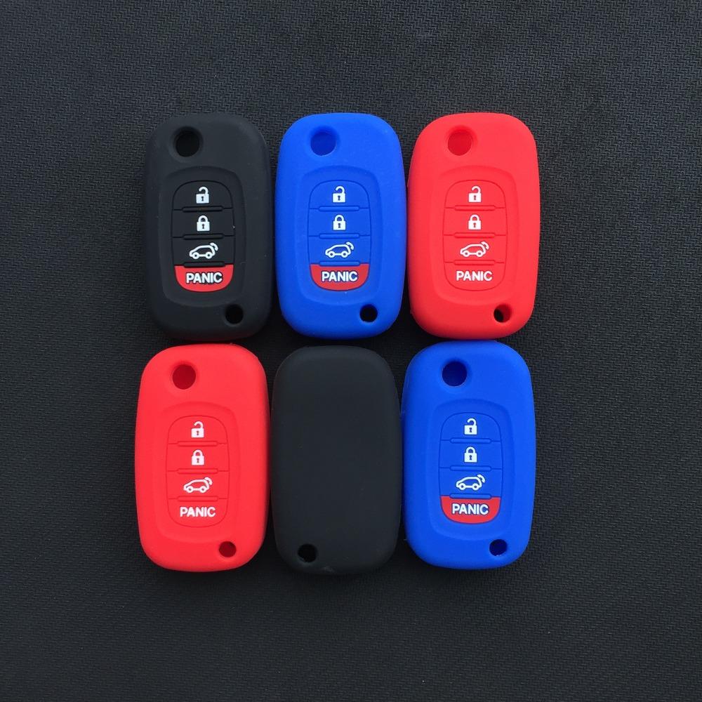 ZAD Silicone Key Cover for Benz Smart Fortwo 453 Forfour 2015 2016 2017 Starline A93 Case for Keychain Alarm